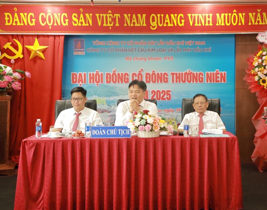 PVC-MS TỔ CHỨC THÀNH CÔNG ĐẠI HỘI ĐỒNG CỔ ĐÔNG THƯỜNG NIÊN 2025: KẾ HOẠCH BỨT PHÁ VÀ CỦNG CỐ NIỀM TIN CỔ ĐÔNG