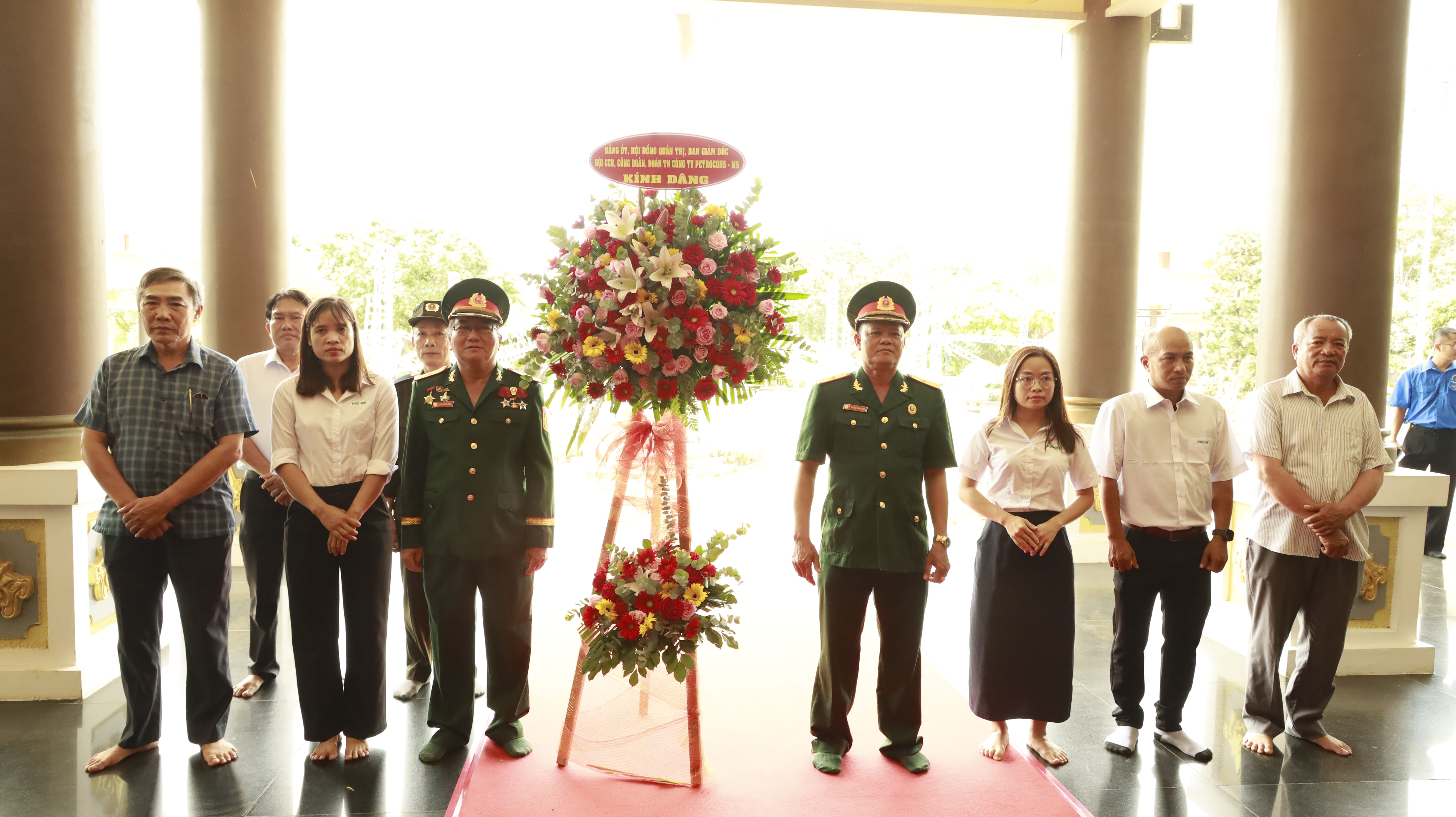 PETROCONS-MS dâng hương tưởng nhớ các Anh hùng Liệt sĩ nhân Ngày Thương binh - Liệt sĩ 27/7